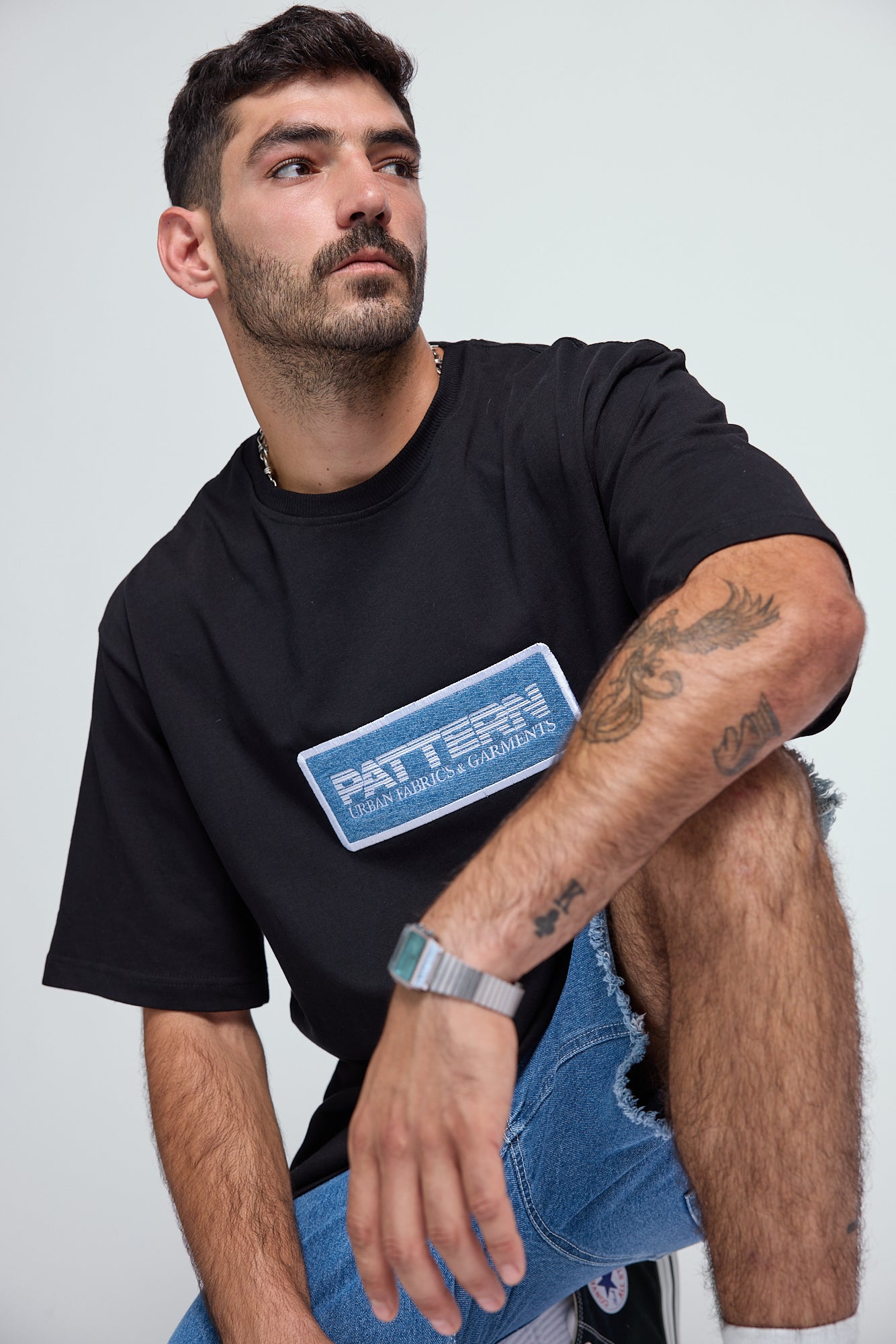 Logo Drop Embroidery T-shirt