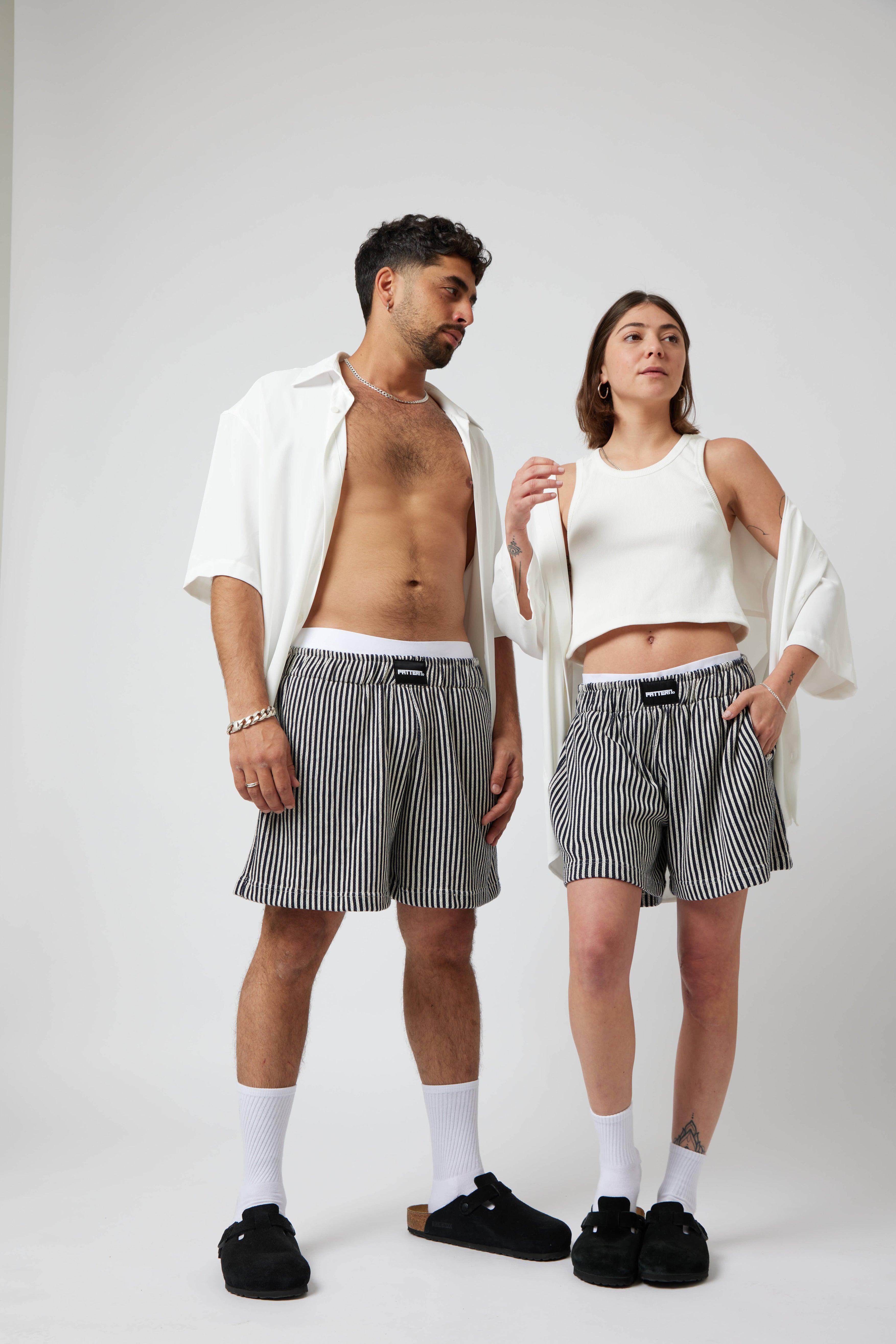 Striped Shorts navy
