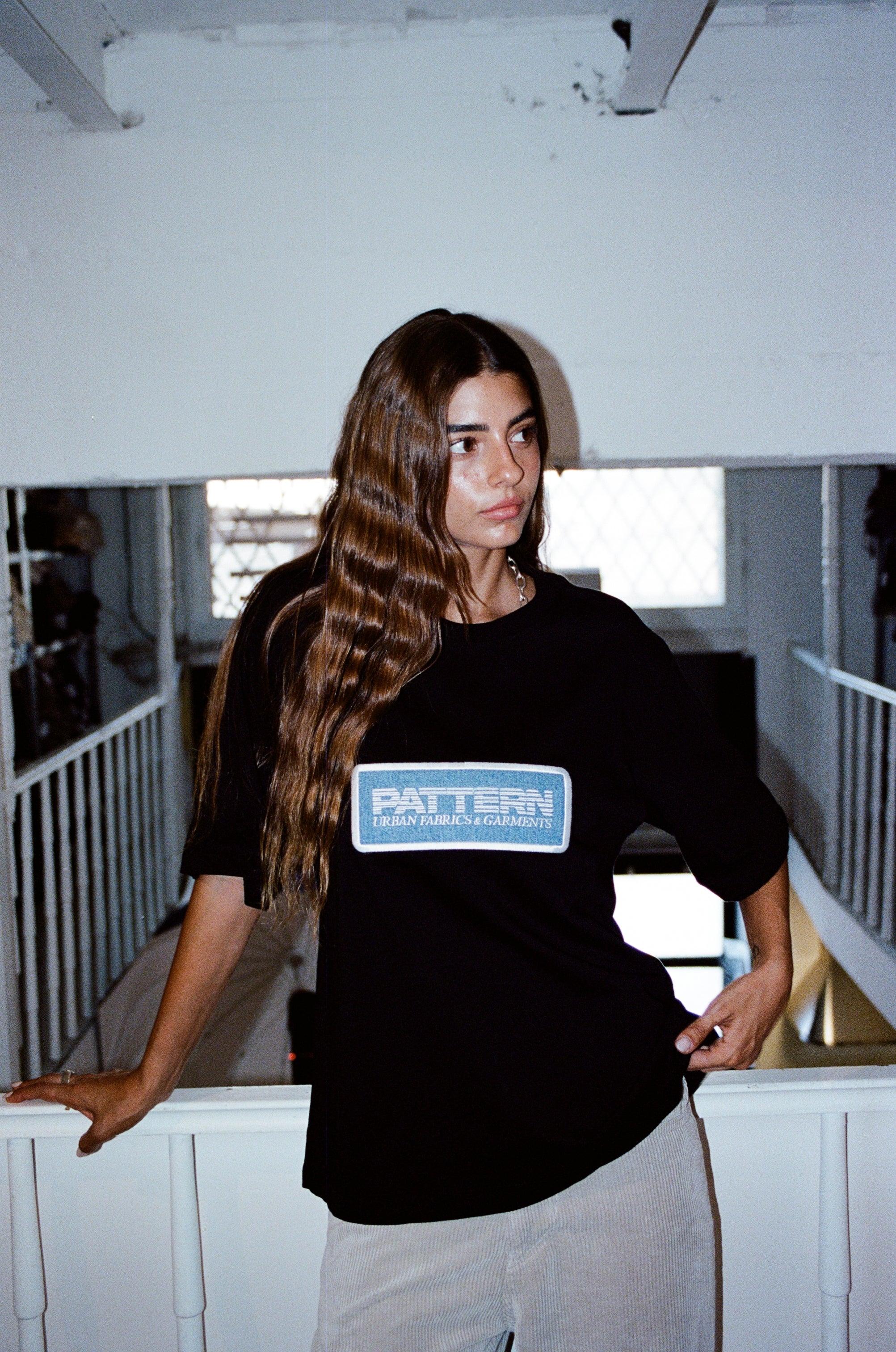 Logo Drop Embroidery T-shirt