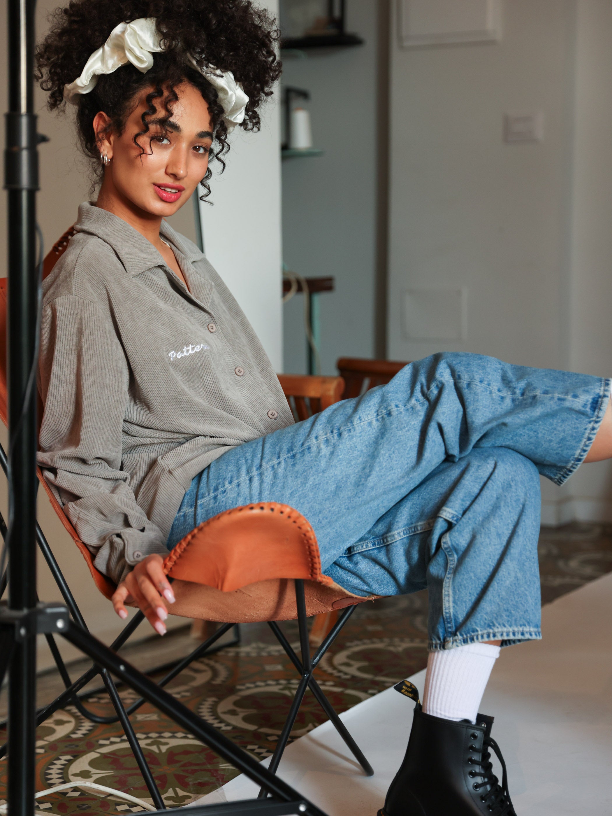 Oversized Long Buttoned Shirt