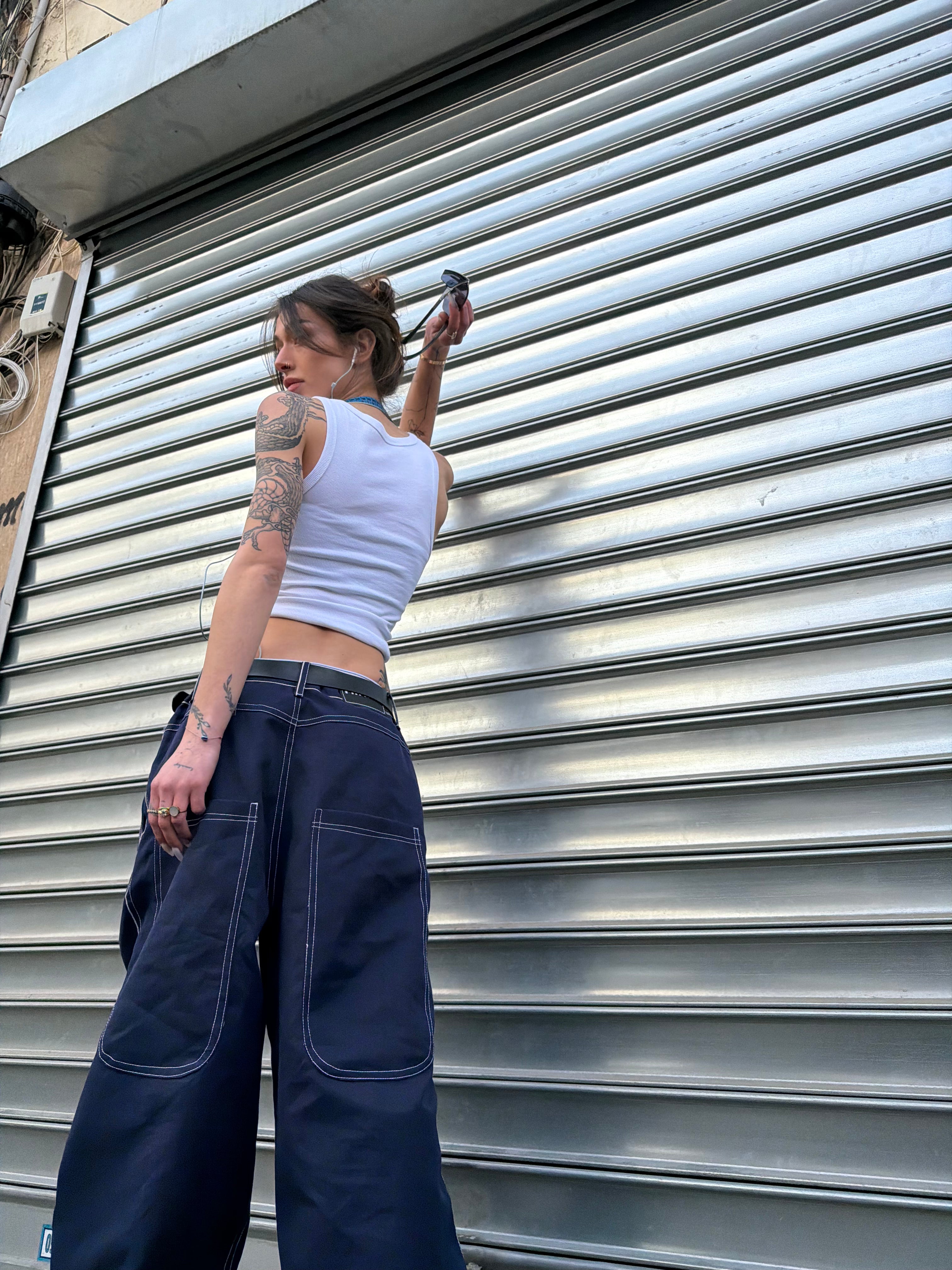 Royal Blue Baggy Jeans