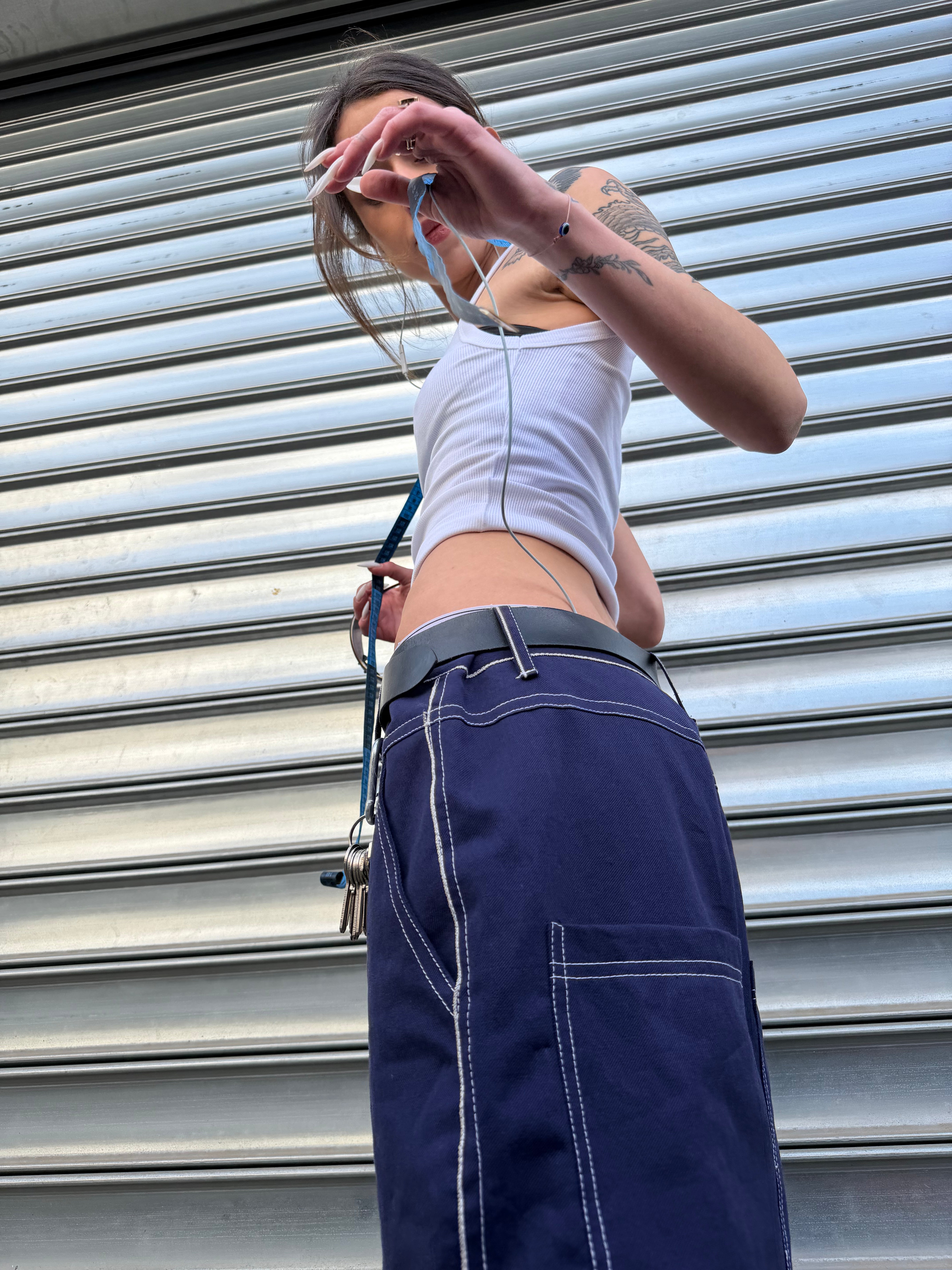 Royal Blue Baggy Jeans