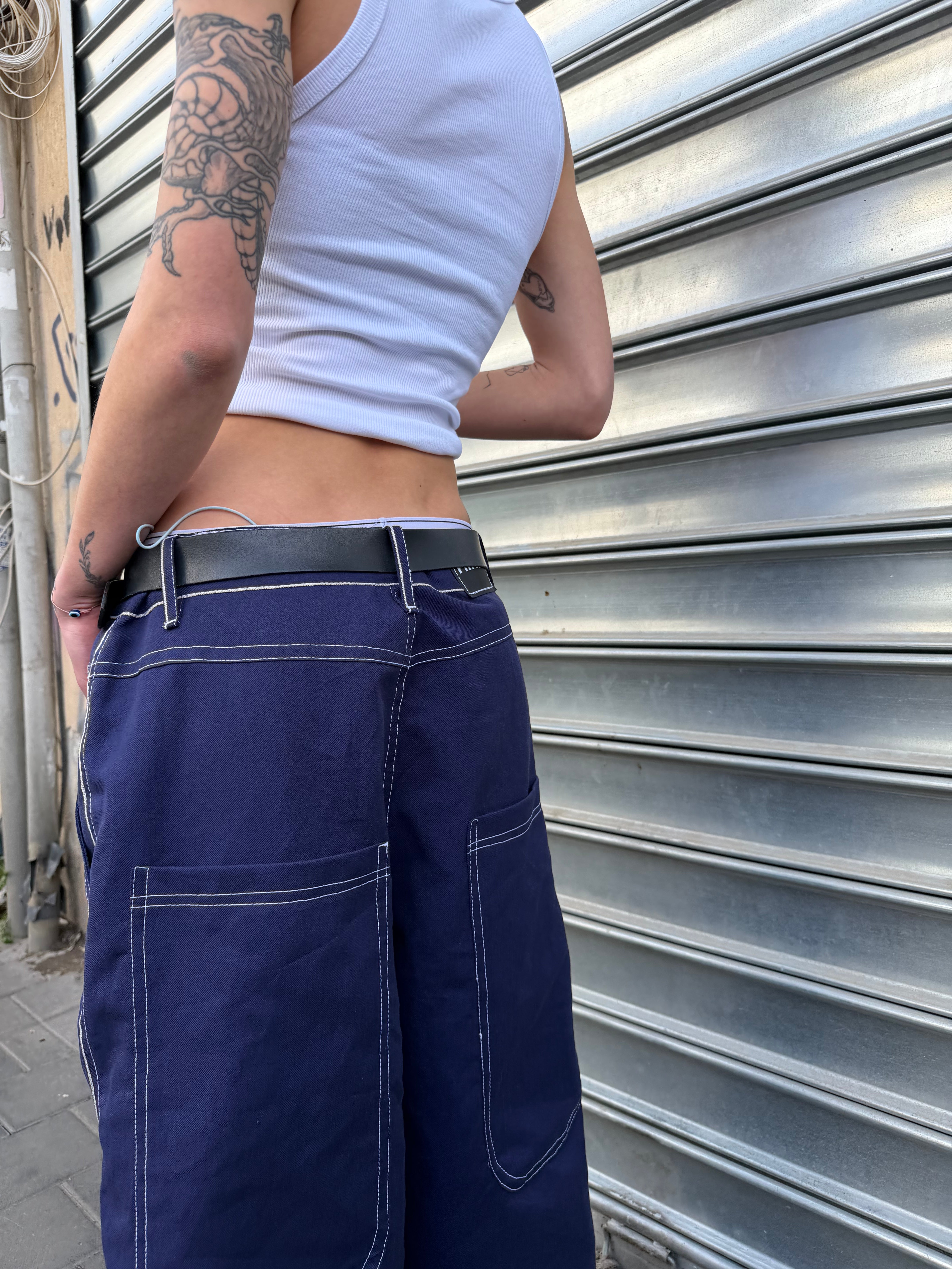 Royal Blue Baggy Jeans