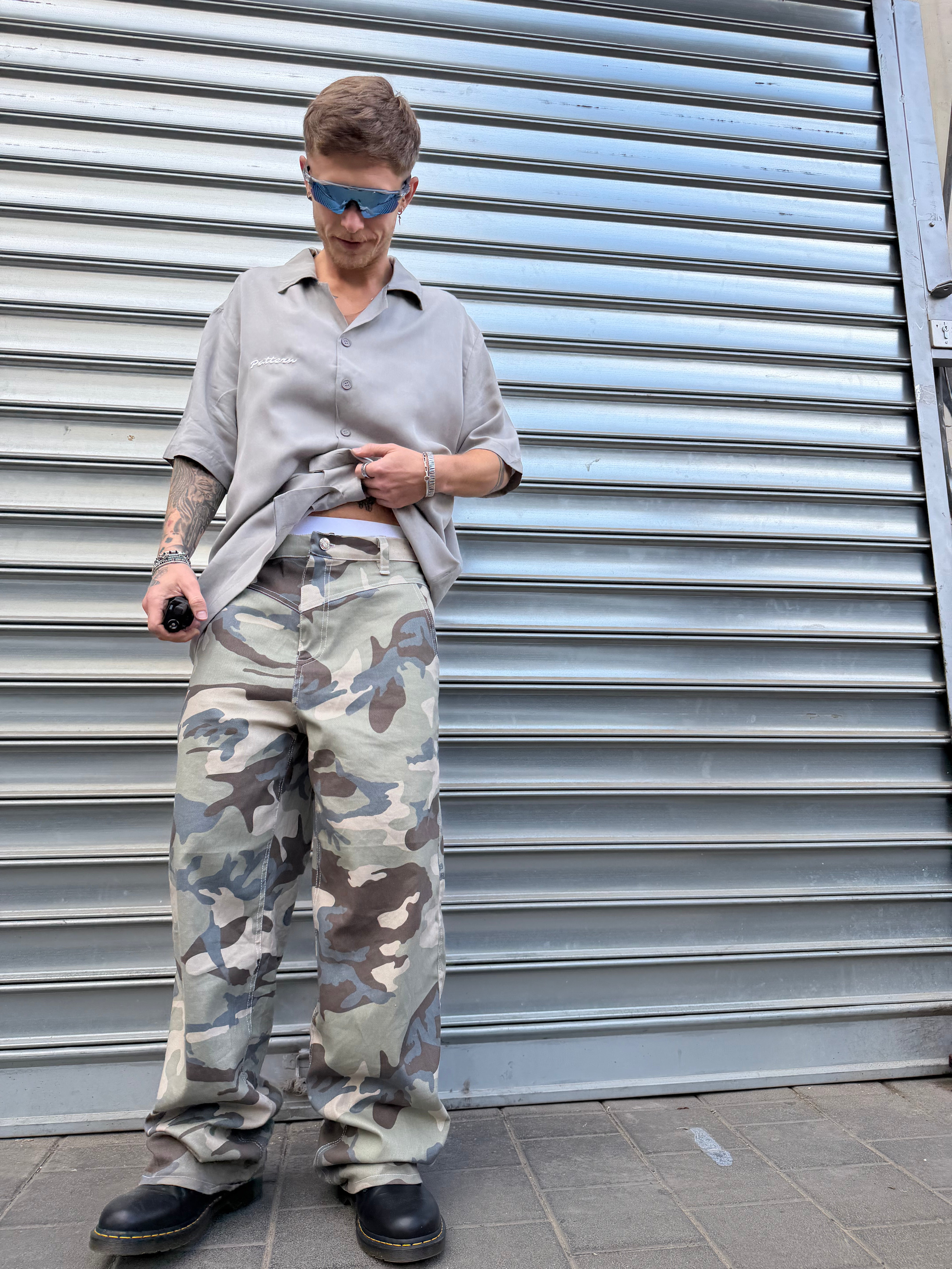 Light Camo Baggy Jeans