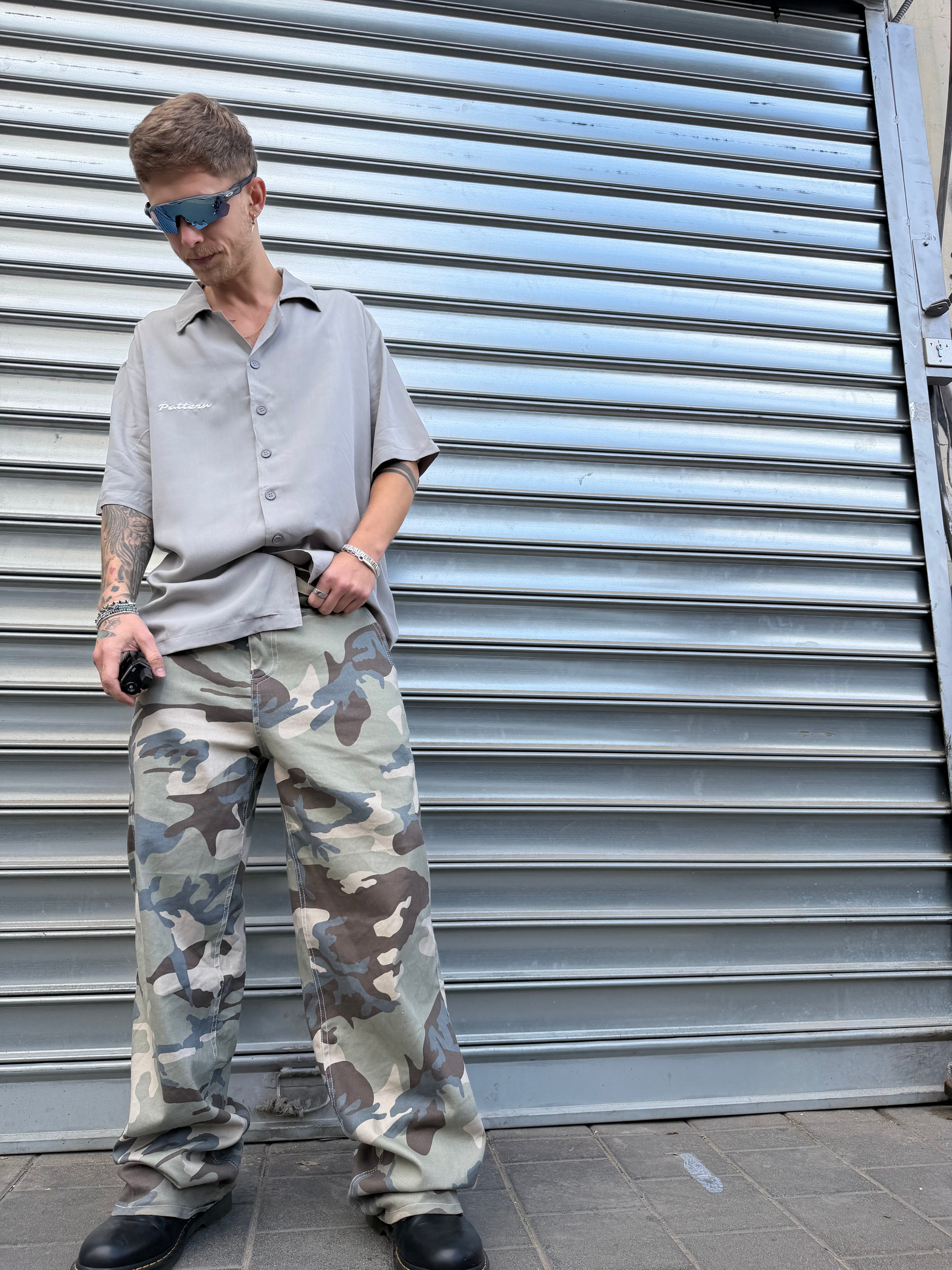 Light Camo Baggy Jeans