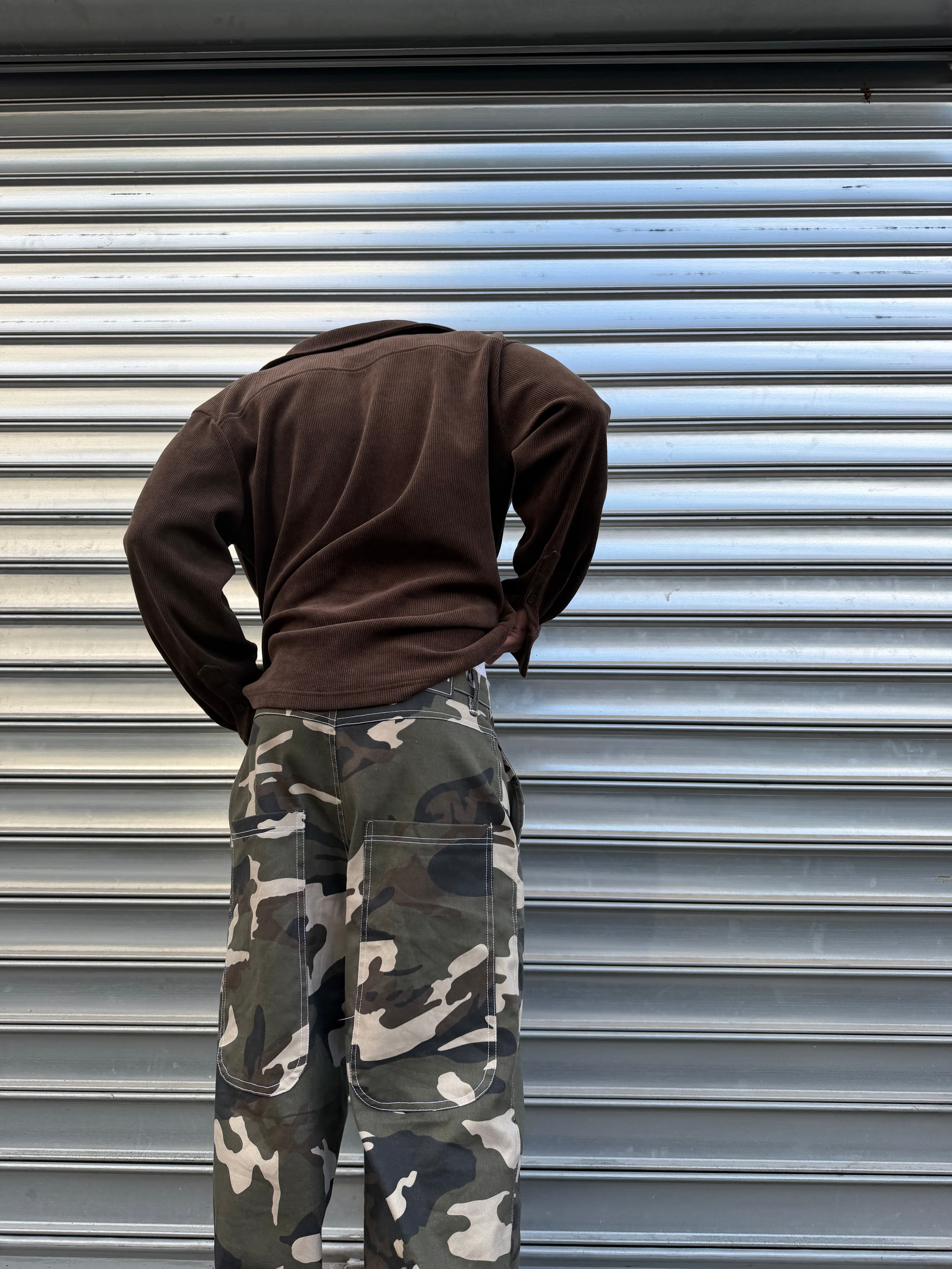 Dark Camo Baggy Jeans