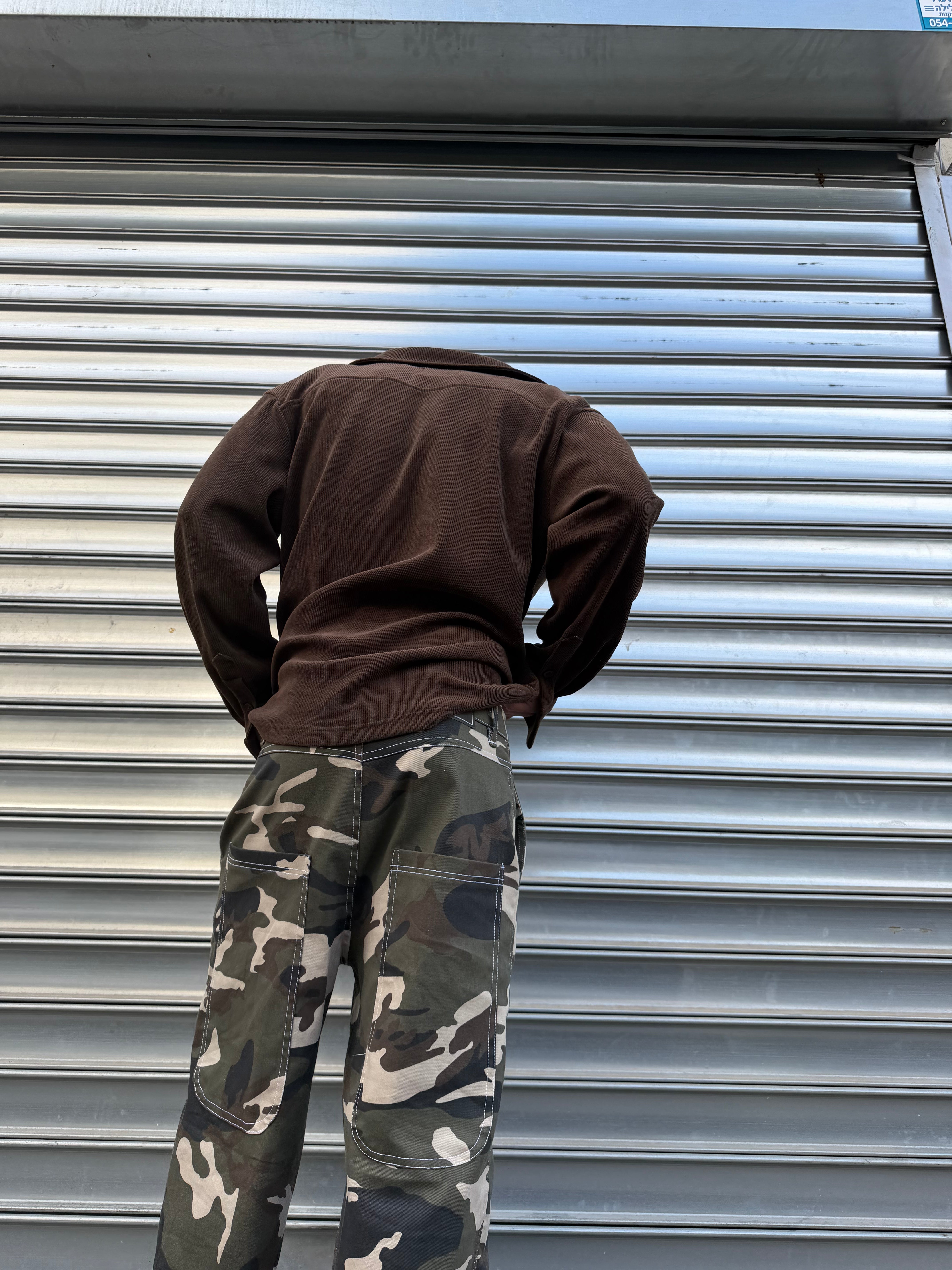 Dark Camo Baggy Jeans