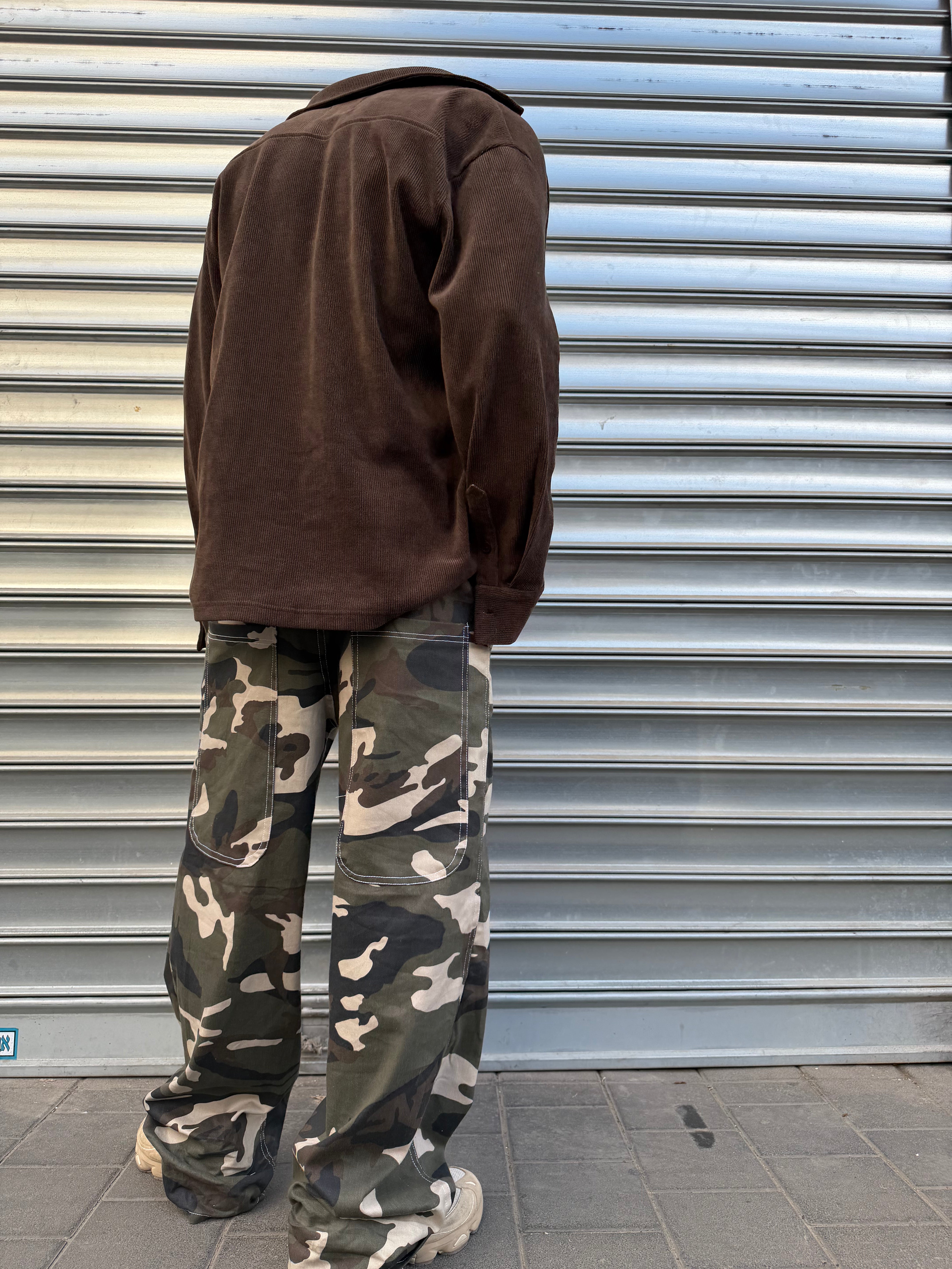 Dark Camo Baggy Jeans