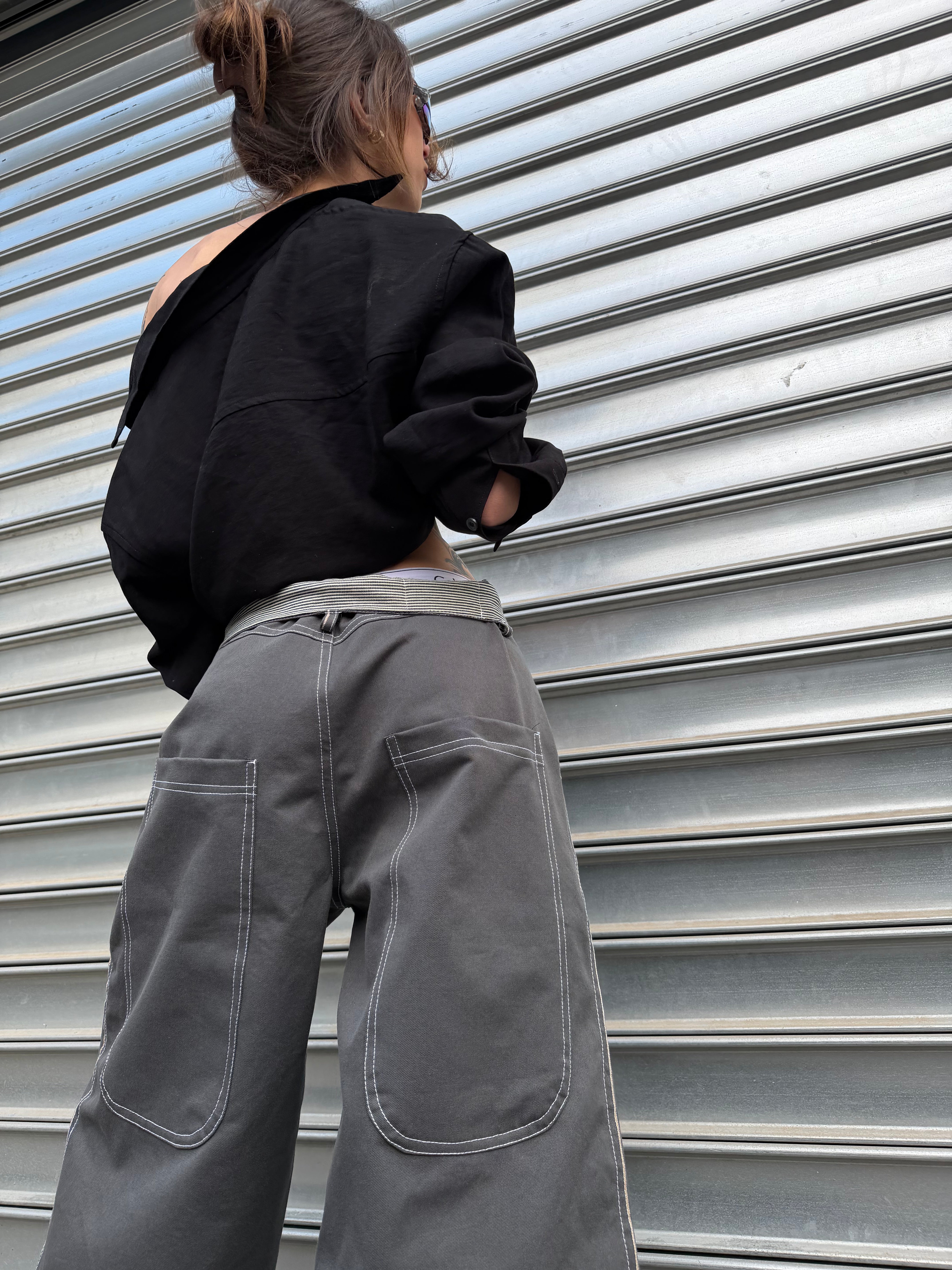 Gray Baggy Jeans
