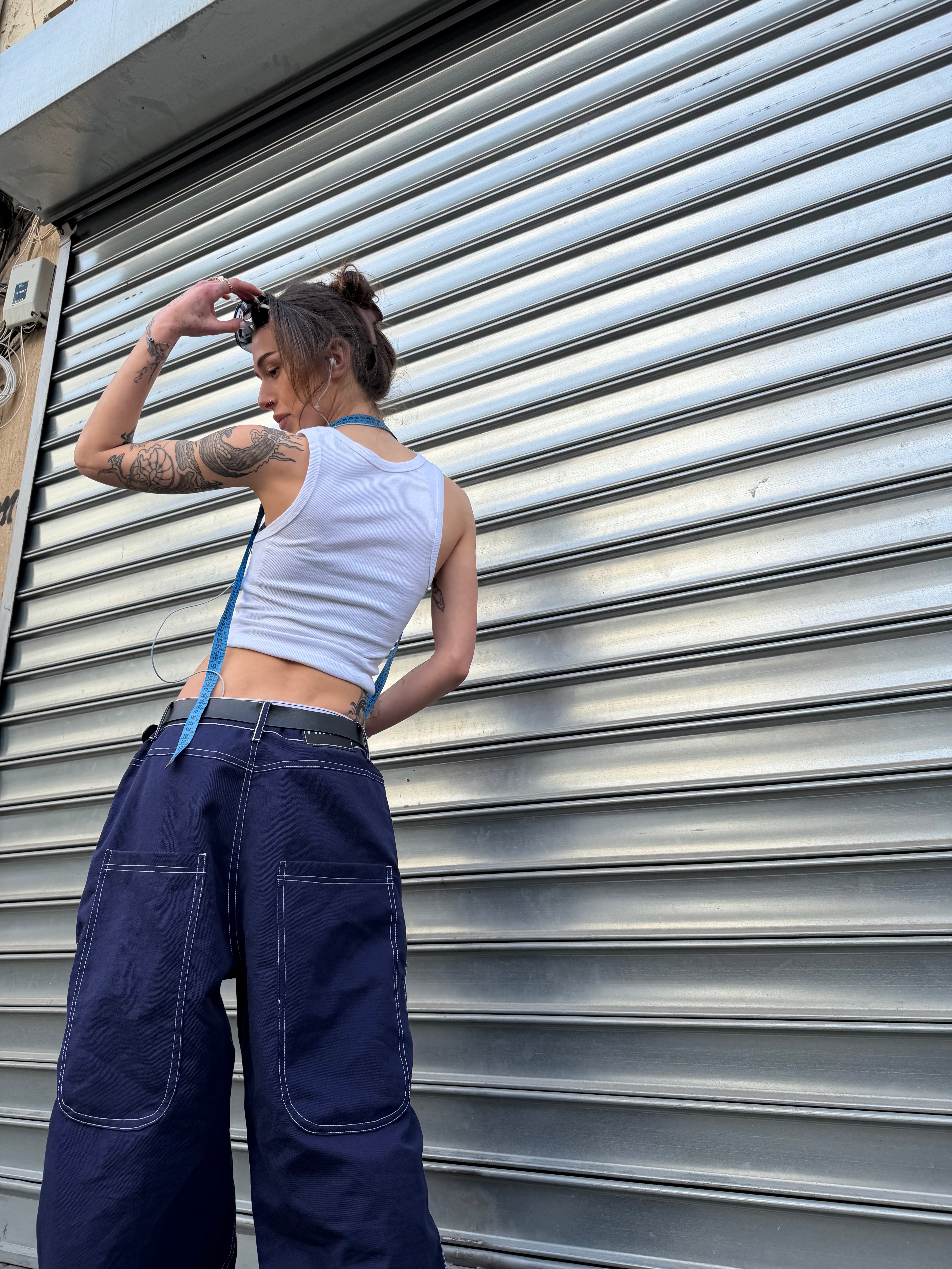 Royal Blue Baggy Jeans