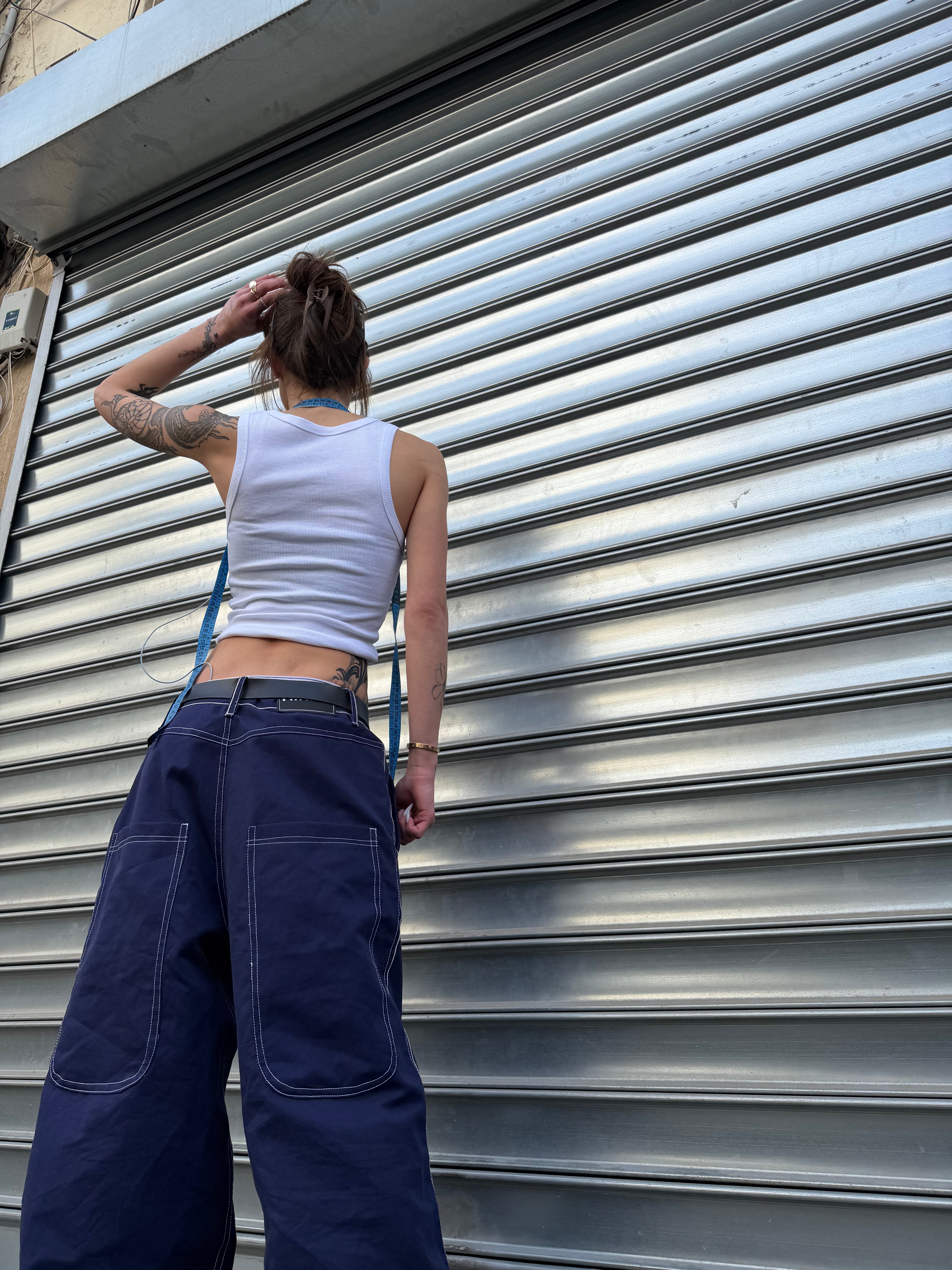 Royal Blue Baggy Jeans