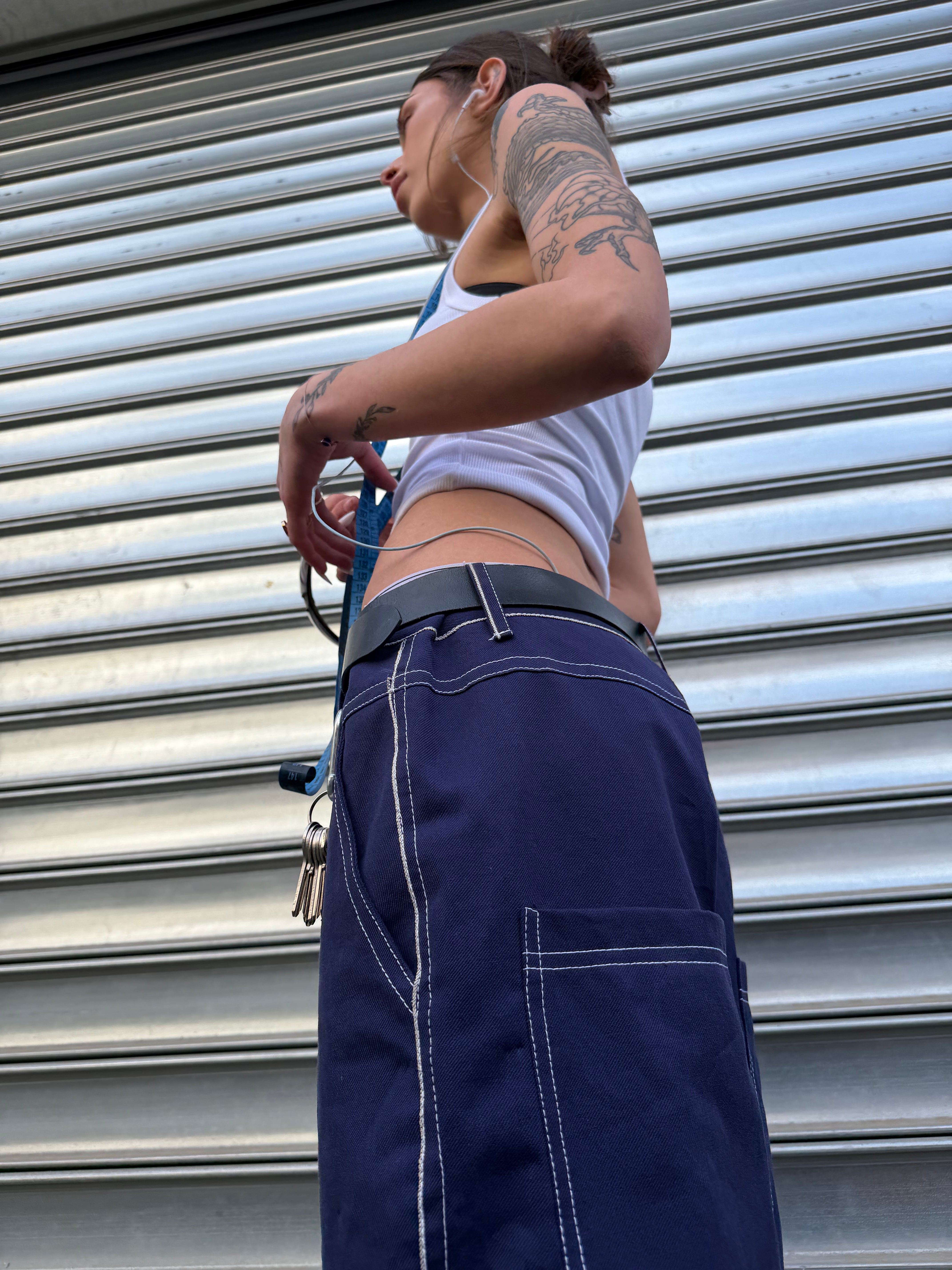 Royal Blue Baggy Jeans