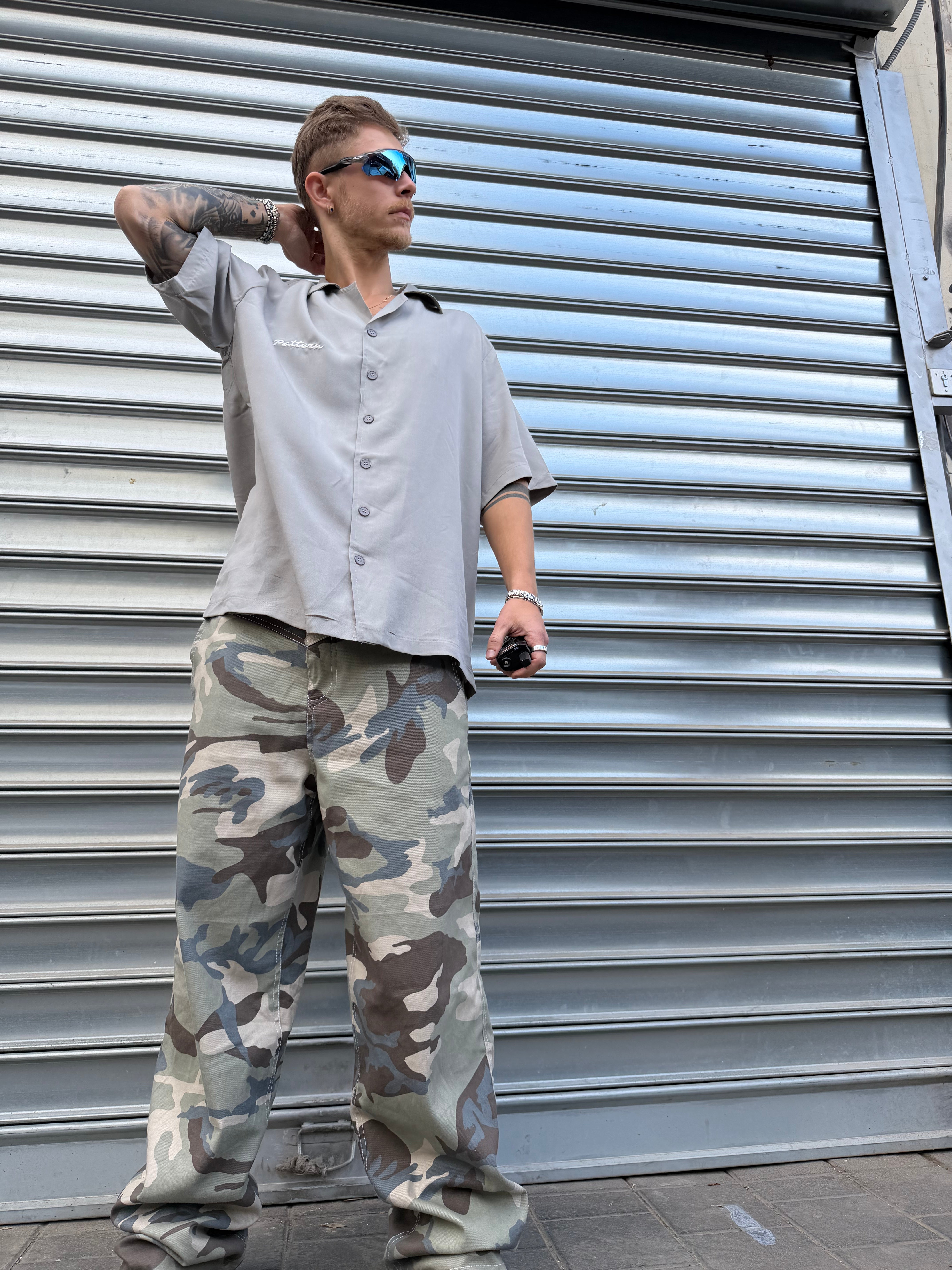 Light Camo Baggy Jeans