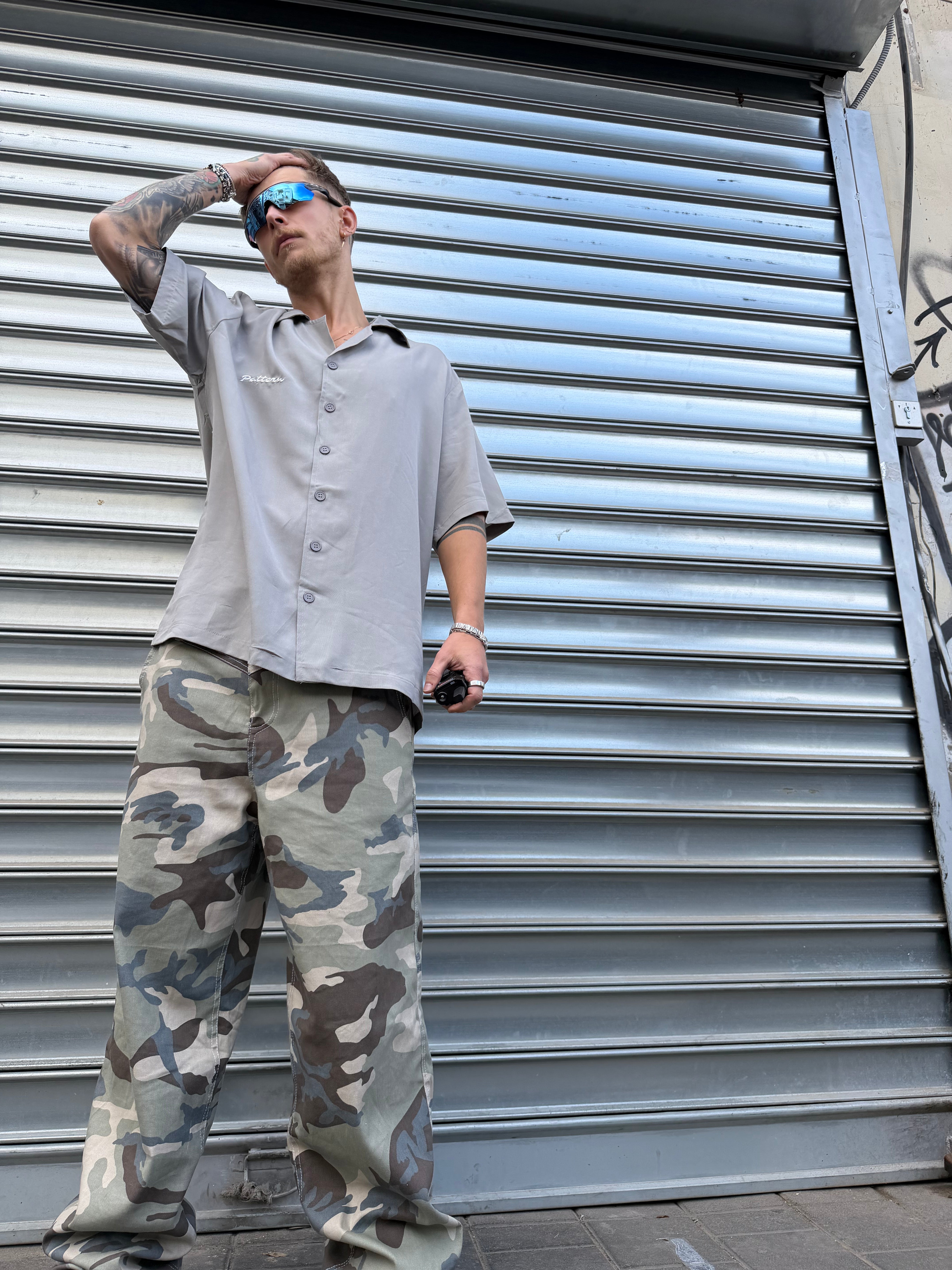 Light Camo Baggy Jeans