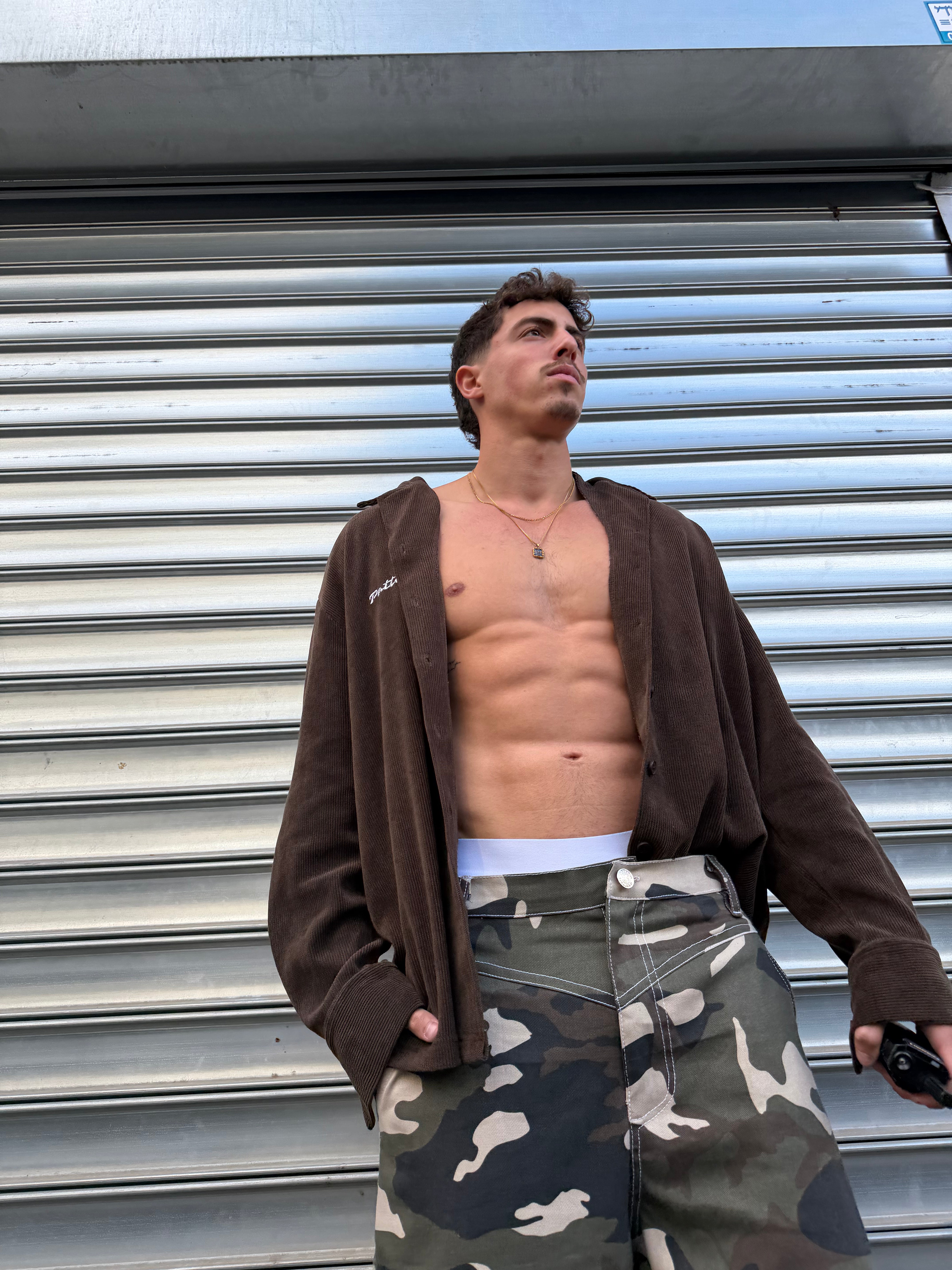 Dark Camo Baggy Jeans