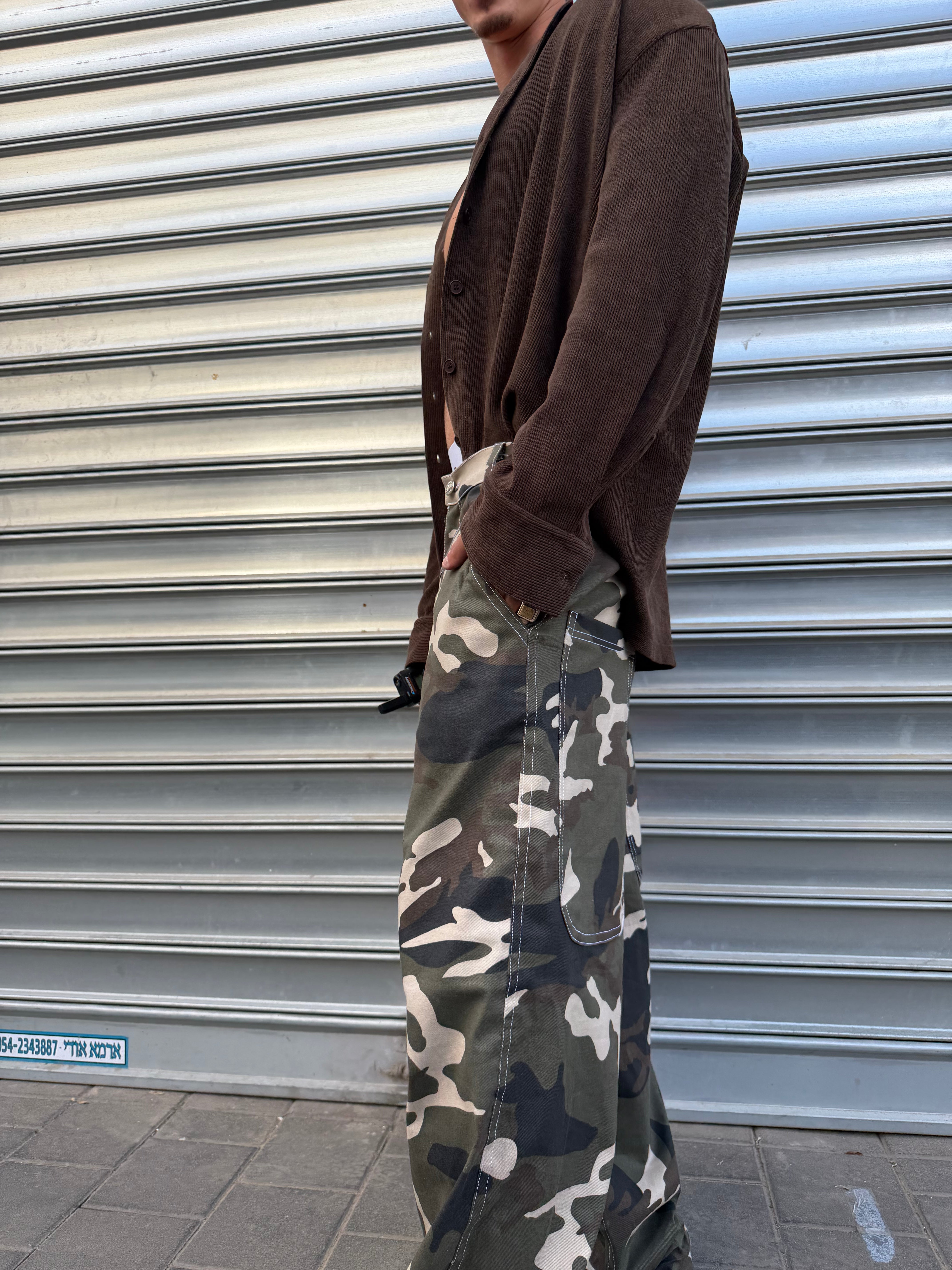 Dark Camo Baggy Jeans