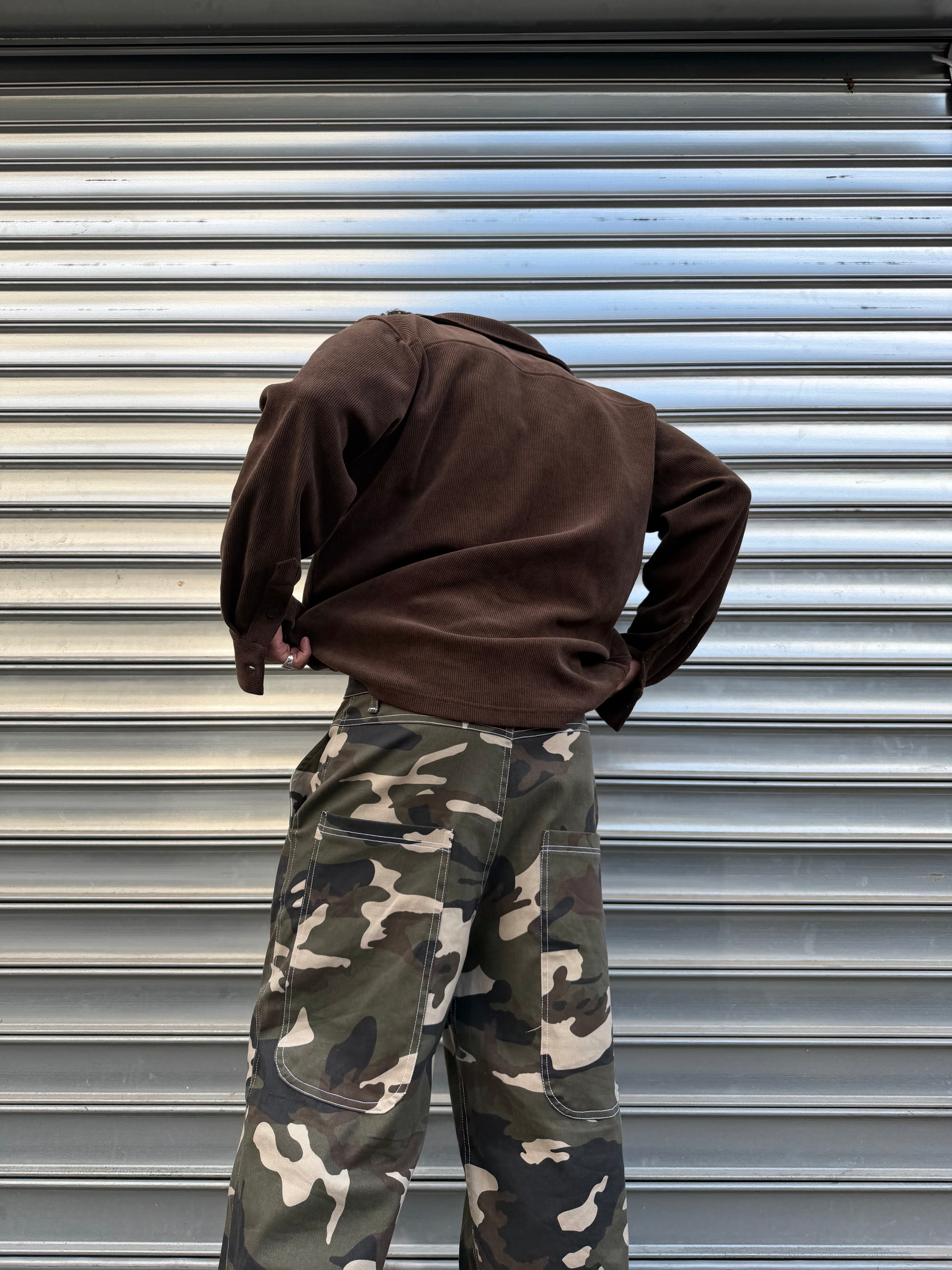 Dark Camo Baggy Jeans