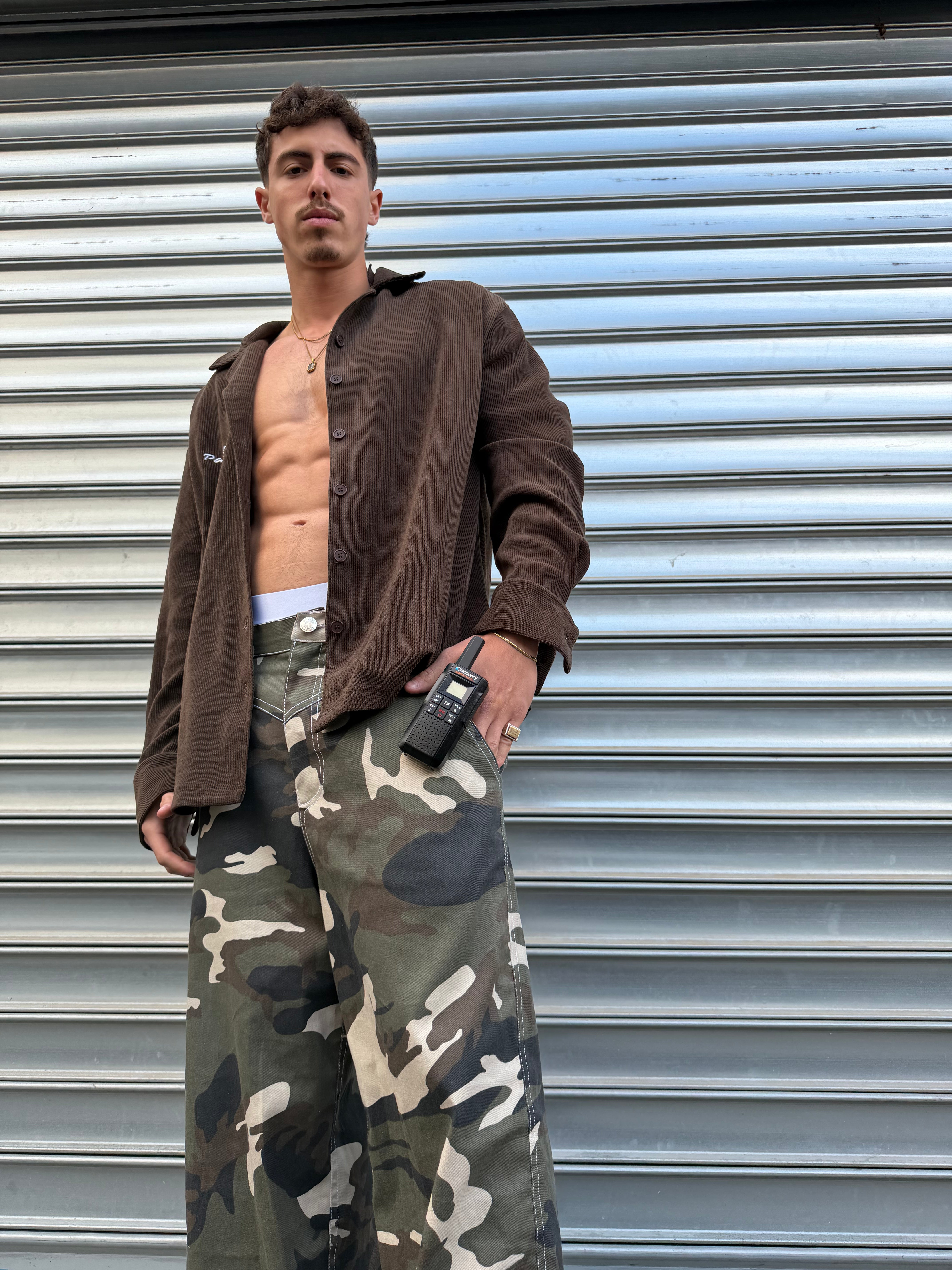 Dark Camo Baggy Jeans