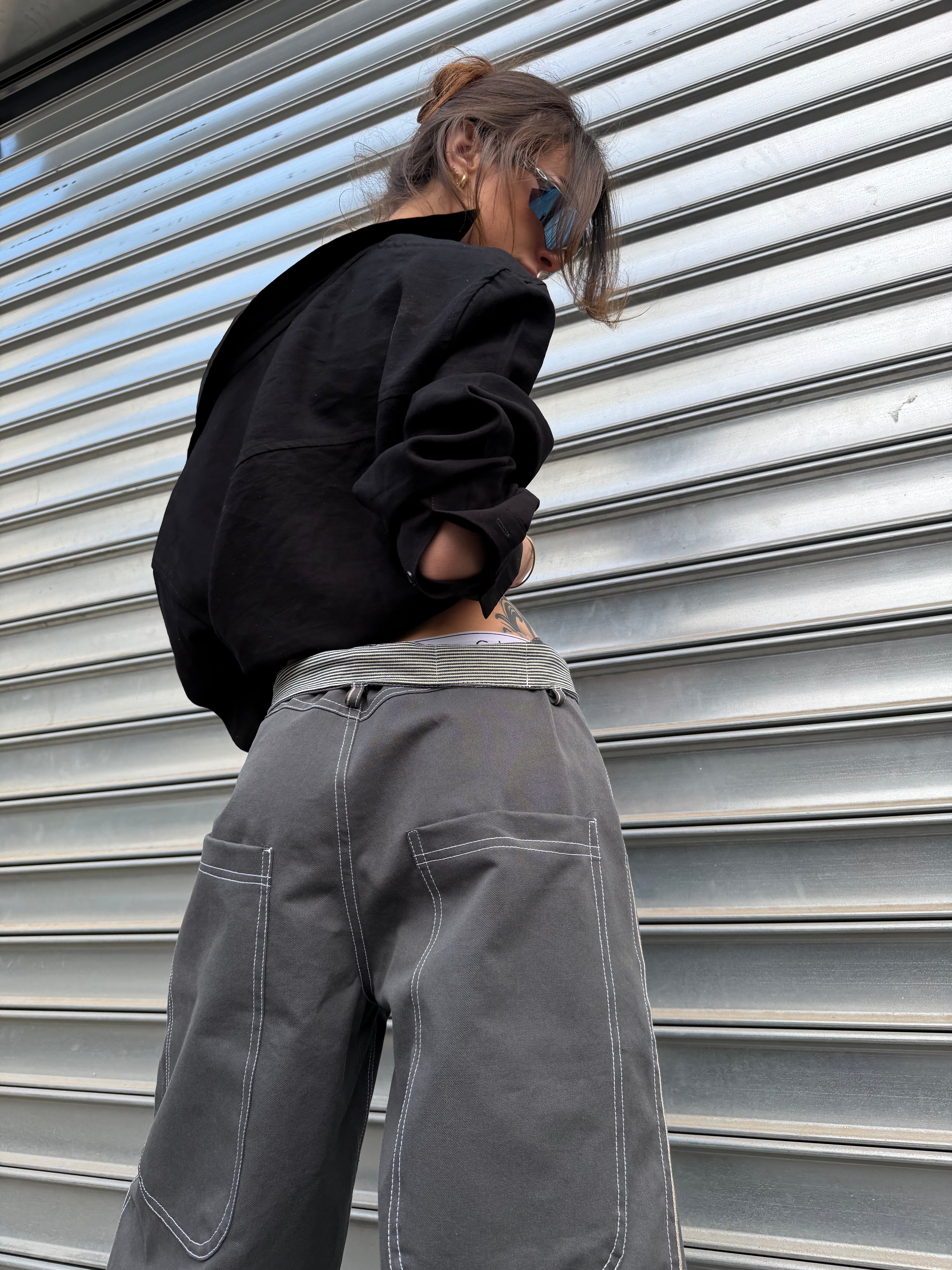 Gray Baggy Jeans