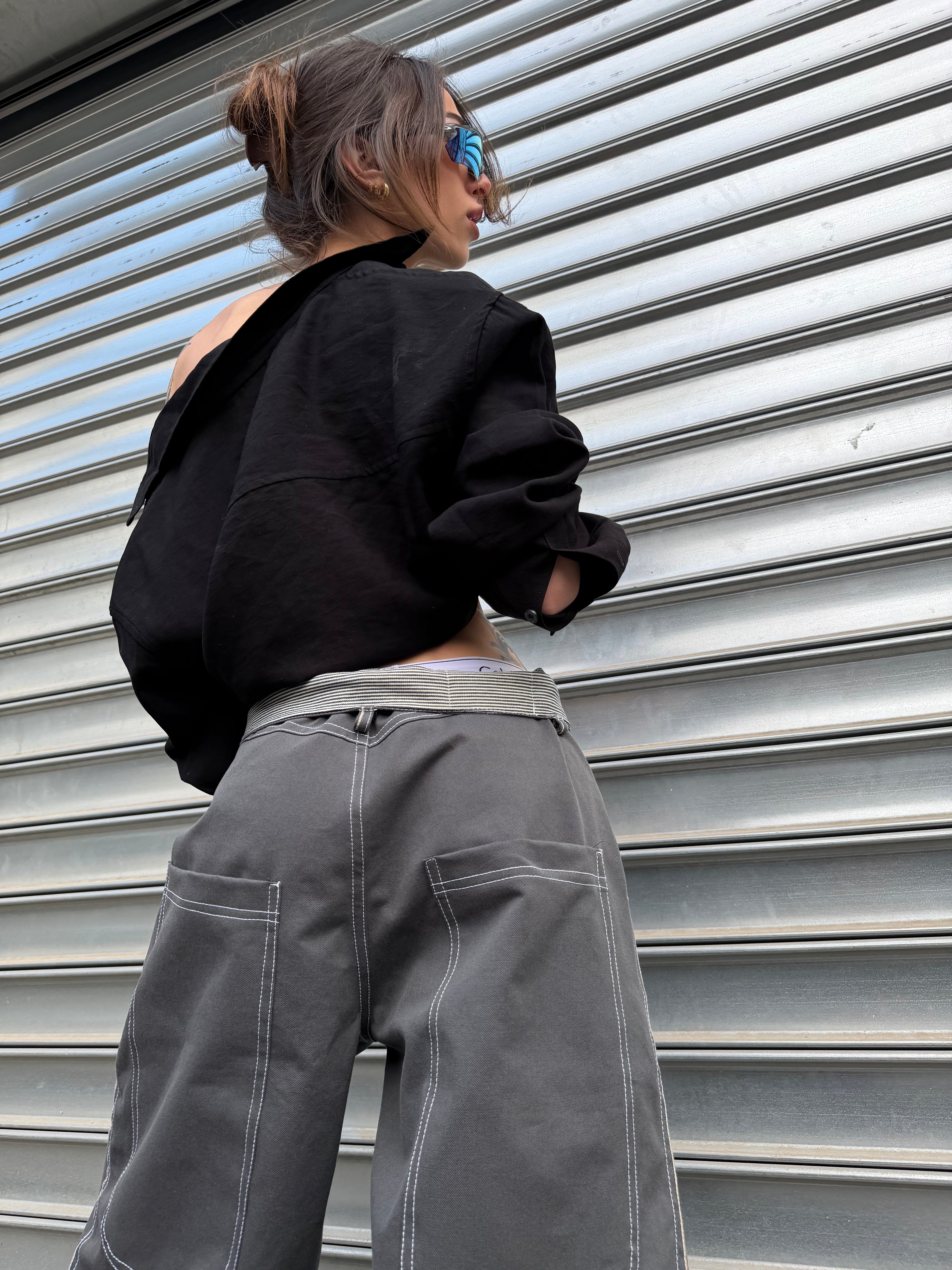 Gray Baggy Jeans