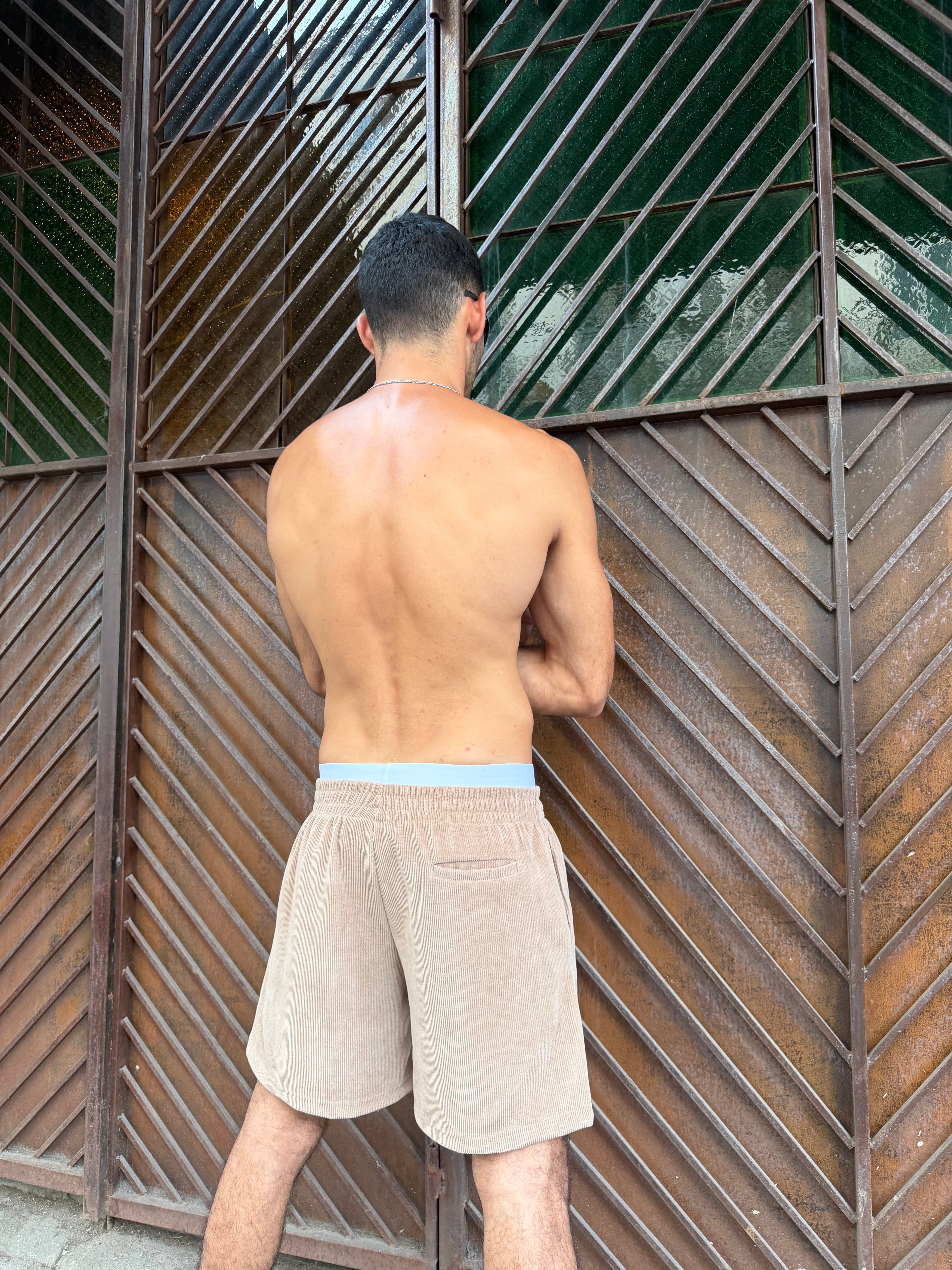 Soft Corduroy Boxing Shorts