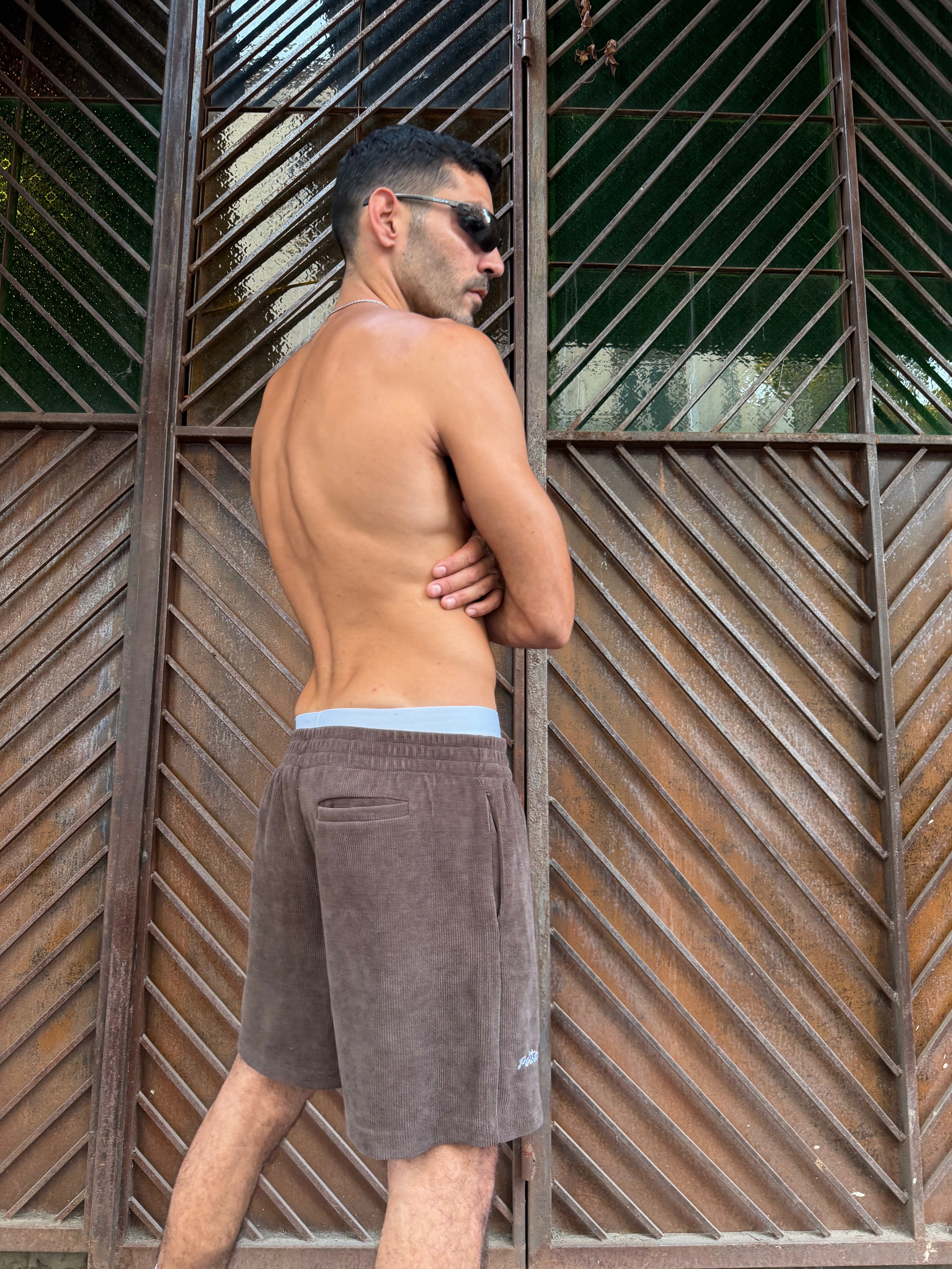 Soft Corduroy Boxing Shorts