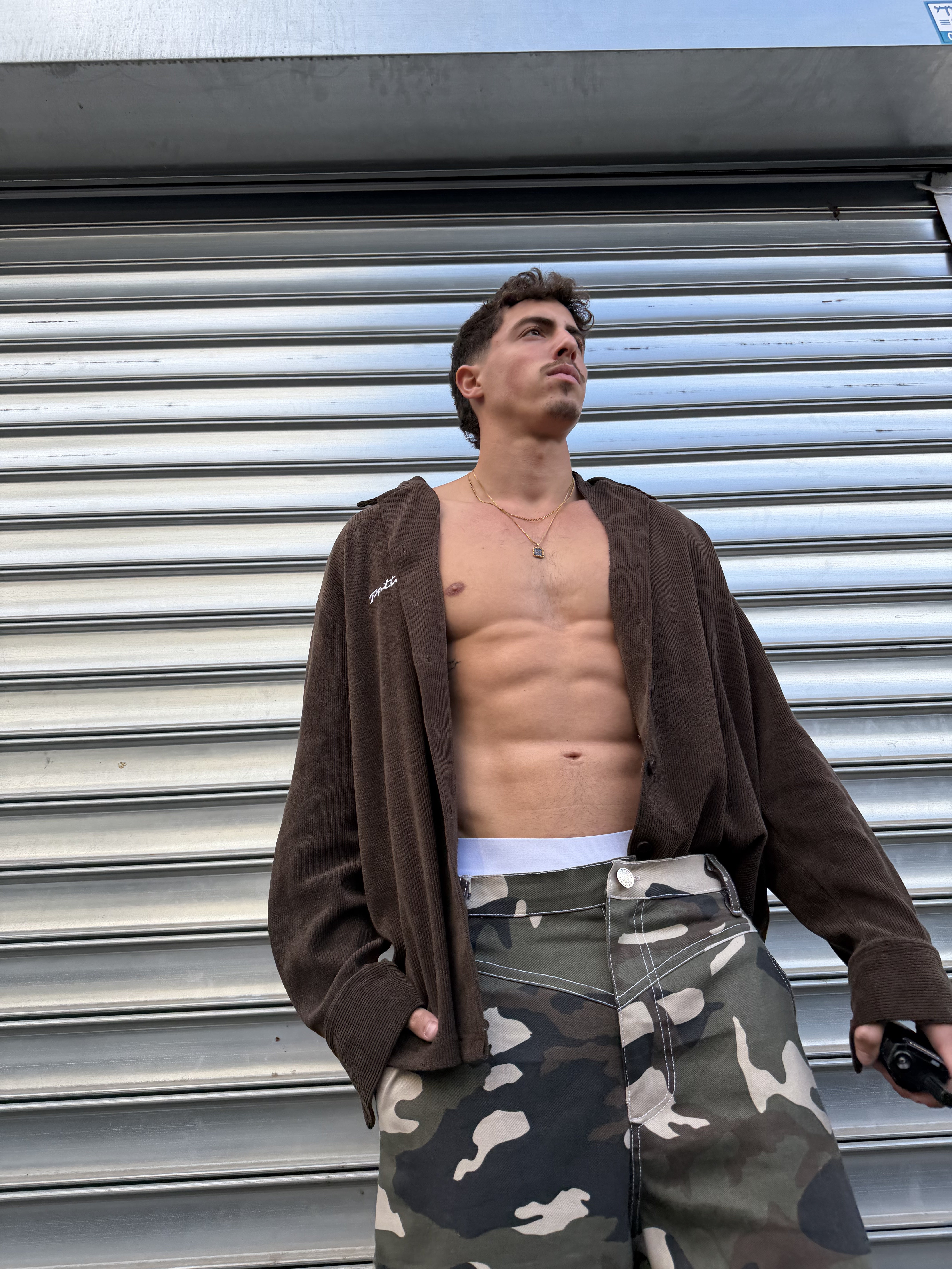 Dark Camo Baggy Jeans