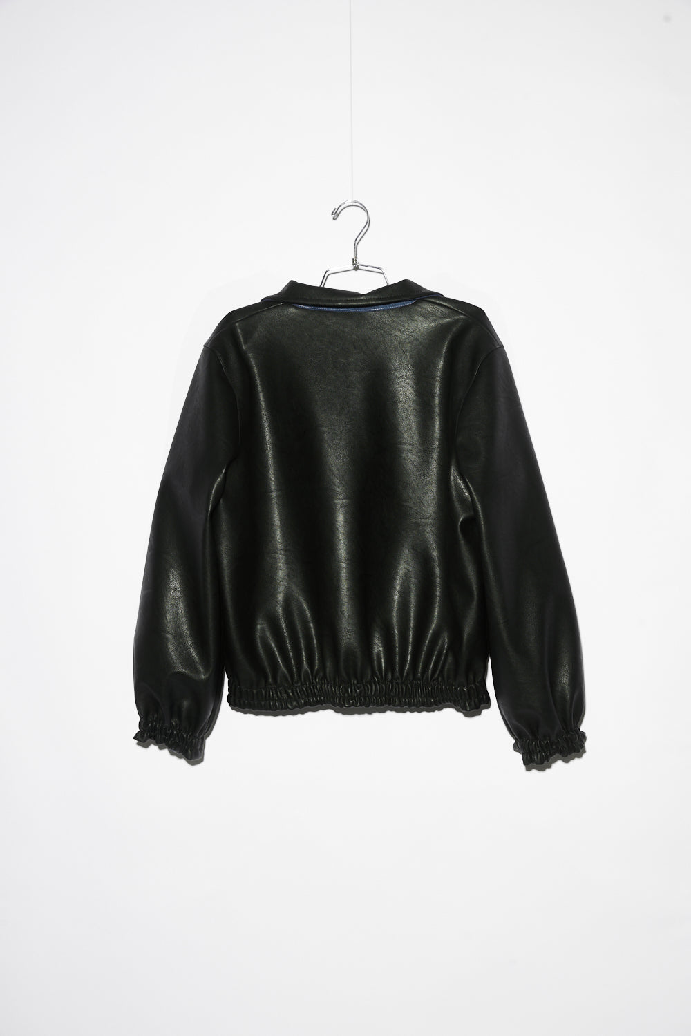 INSIDE-OUT VEGAN LEATHER & DENIM BOMBER